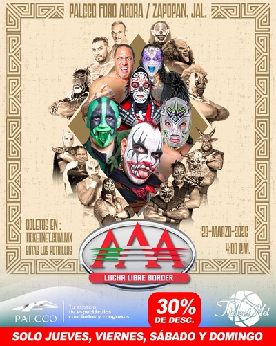 LUCHA LIBRE BORDER AAA PALCCO FORO AGORA MARZO 2026