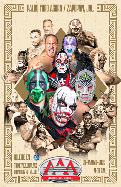 LUCHA LIBRE BORDER AAA PALCCO FORO AGORA MARZO 2026